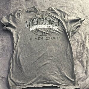 Aeropostale grey graphic crew neck